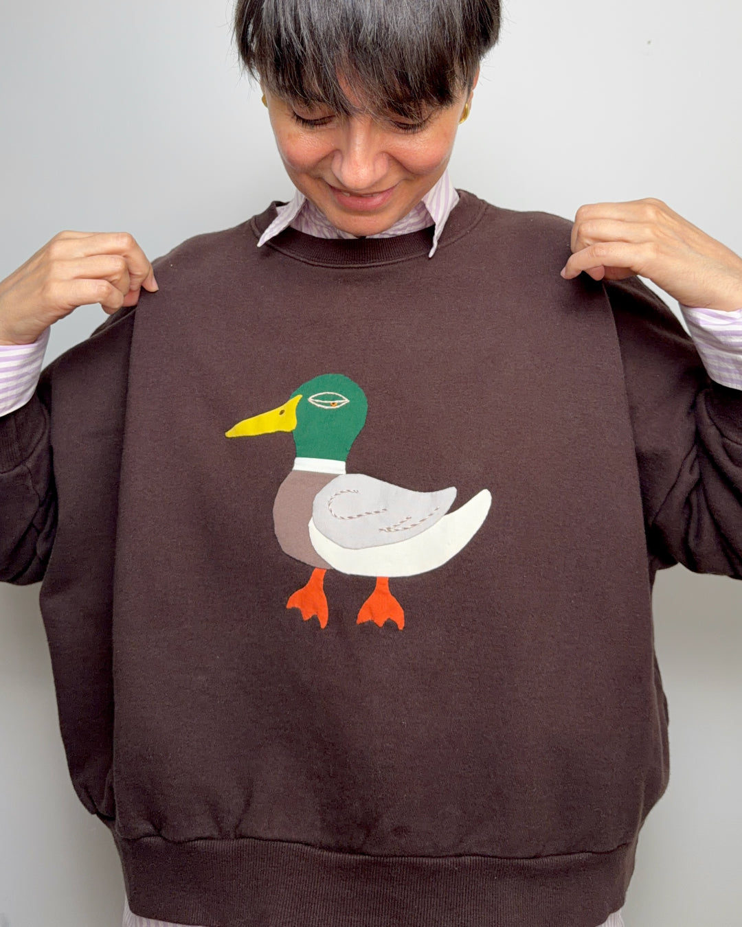 Mr. Mallard Hand Appliqué Sweatshirt