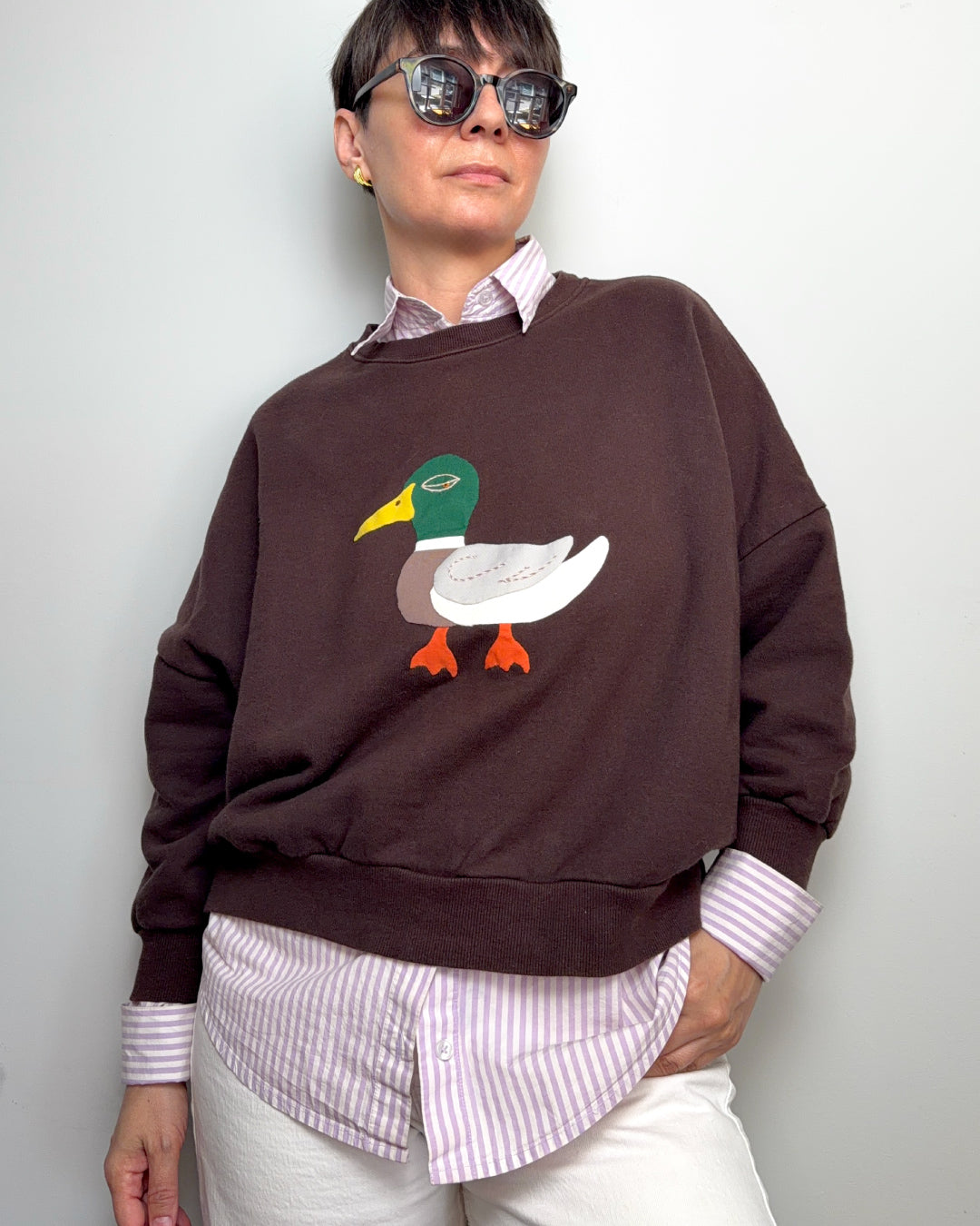 Mr. Mallard Hand Appliqué Sweatshirt